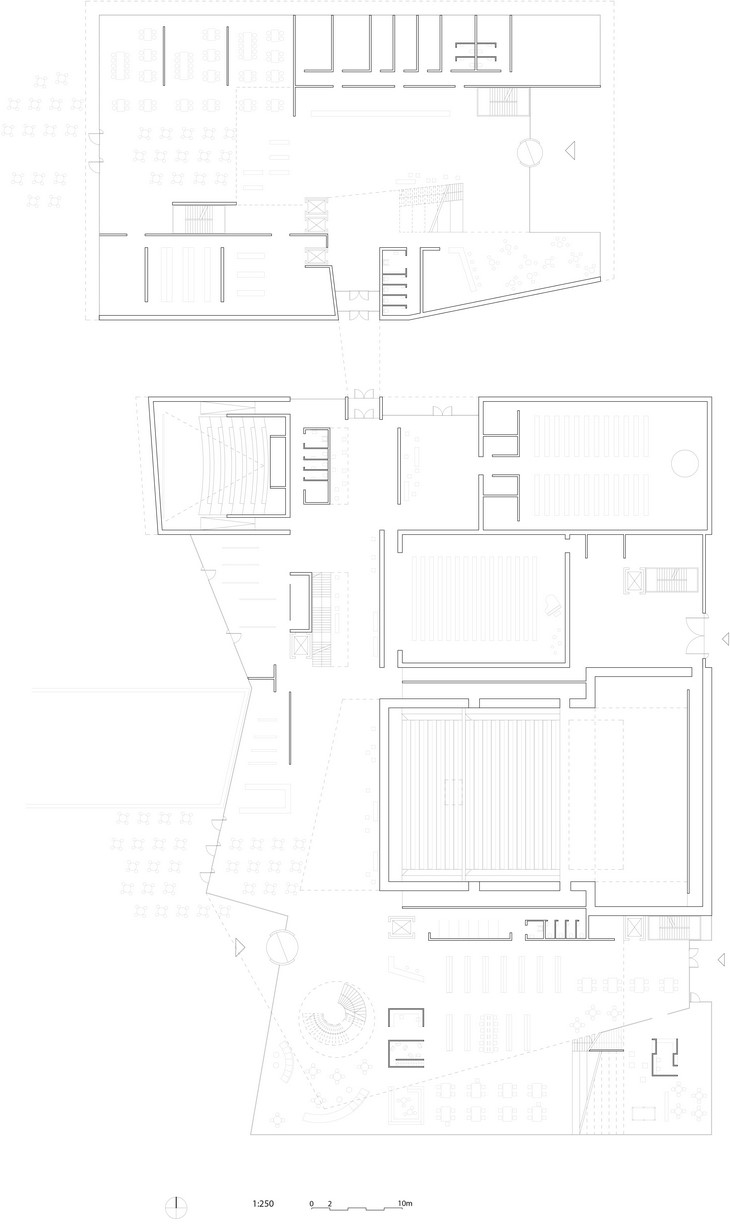 Archisearch - 1st floor plan / Cultural Center of Stjørdal / Reiulf Ramstad Arkitekter